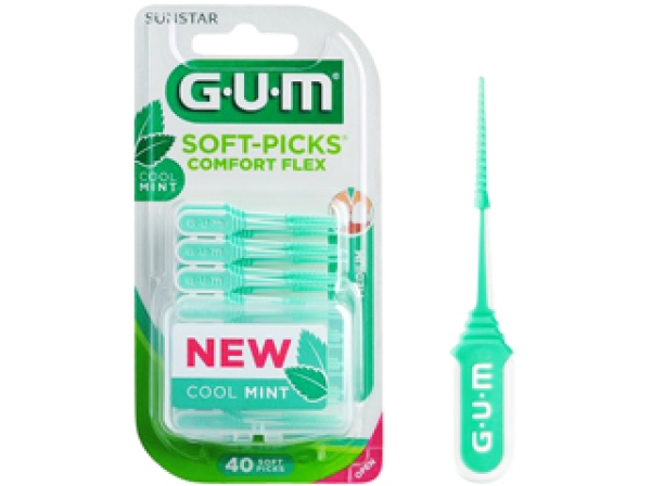 GUM Soft-Picks Comf.Flex mint med. 40pcs
